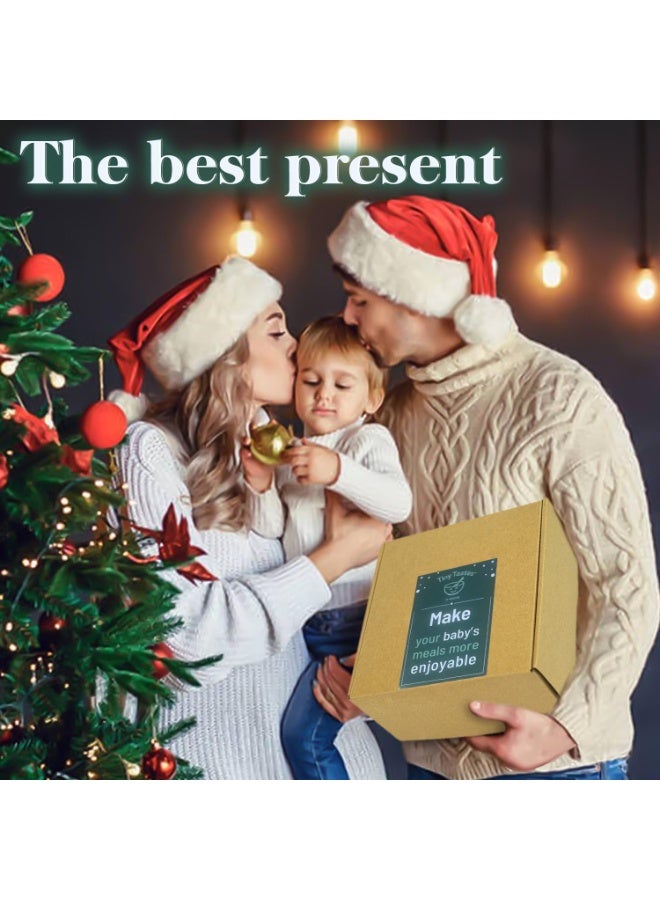 أل أيه بريشوس مجموعة سيليكون لإطعام الأطفال | مستلزمات الفطام الذاتي للأطفال تتضمن أوعية شفط وأطباق مقسمة، ومريلة قابلة للتعديل، وأدوات طعام للأطفال (ملاعق وشوك)، وكوب | أساسيات تغذية الأطفال - Image 3